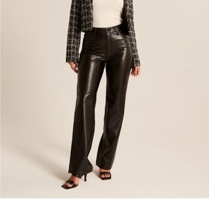 90s Relax Jean High Rise Curve Love Leather Pant Long